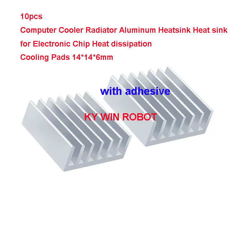 10Pcs Mini Adhesive Aluminum R - Heatsink 评论和价格