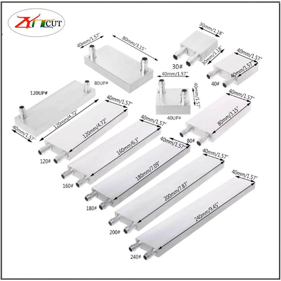 40 80mm CPU Aluminum water-coo - Heatsink 评论和价格