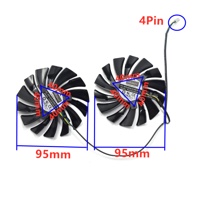 2Pcs 95mm PLD10010S12HH Video  - Air Cooler Cpu 评论和价格
