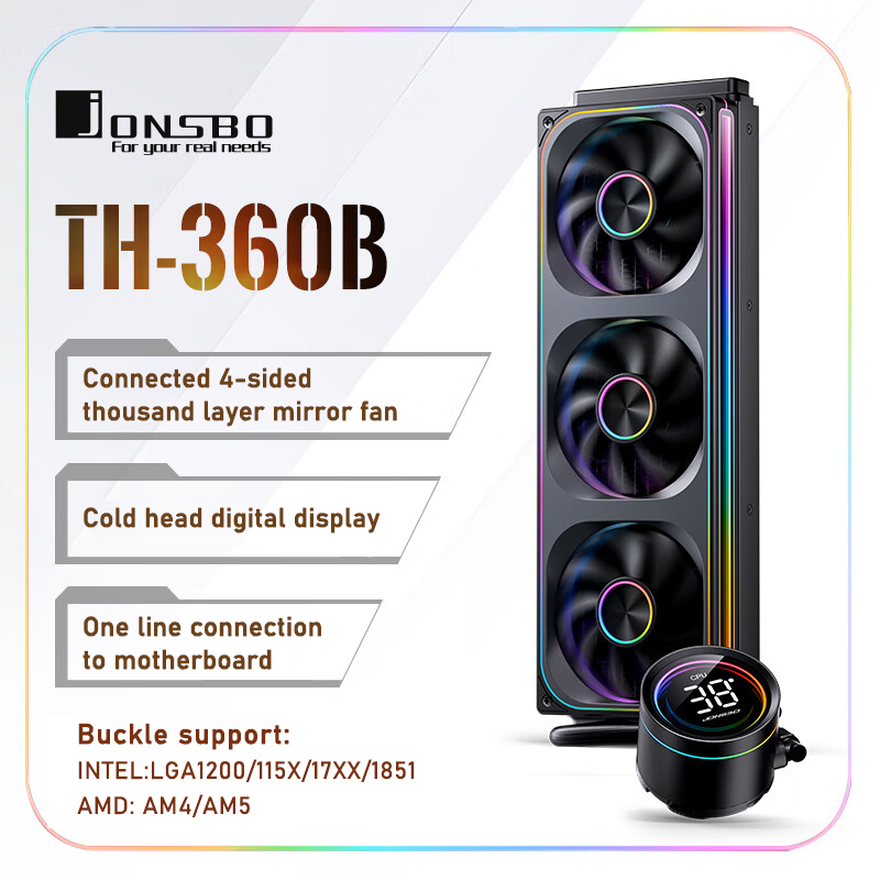 Jonsbo TH-360 AIO CPU Liquid C - Aio Liquid Cooler 评论和价格